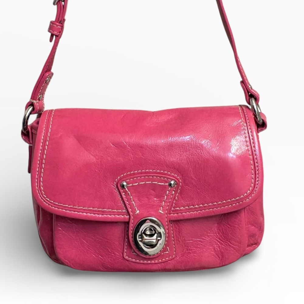 Coach RARE y2k mini legacy flap turnlock bag f14283